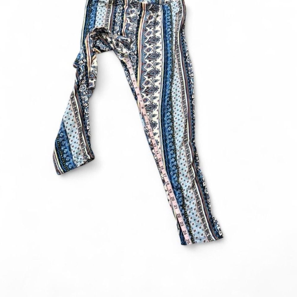 French Laundry Boho Paisley Striped Capri Leggings, Women's Size‎ 1X - Picture 8 of 9